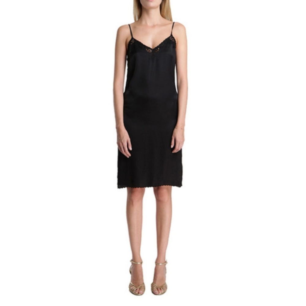Rouje Simone Black Slip Dress